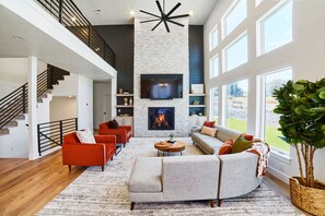 Unwind in our spacious family room, boasting breathtaking views!