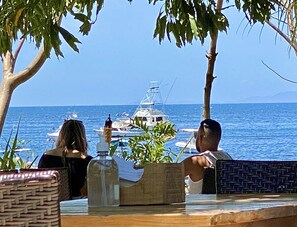 Playa Ocotal. 
From Father Rooster Restaurant on the beach.