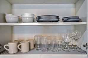 Bowls, plates and cups