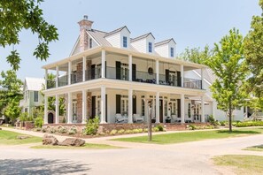 The Home- Garage Aparment is attached to the side of the home