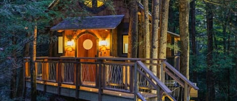 Nighttime View of Treehouse