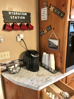 Enjoy the coffee bar during your stay.