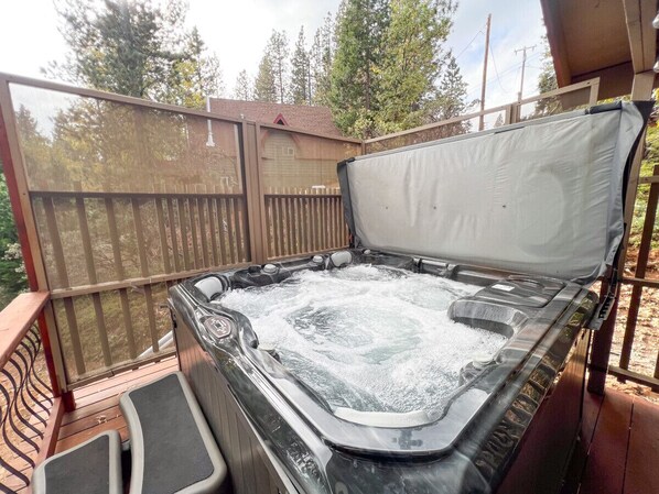 Private hot tub