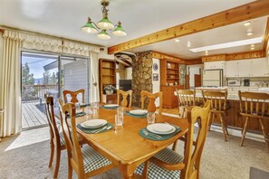 Dining room to kitchen - upstairs
Showing part of deck
