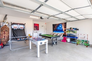 Game room with tons of ways to stay entertained!