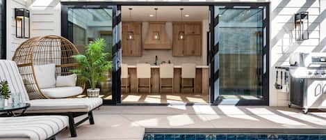 Walk Out from Kitchen to Pool