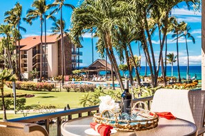Oceanfront views from your private lanai