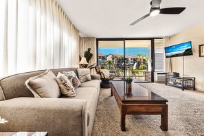 Hawaiian inspired decor throughout