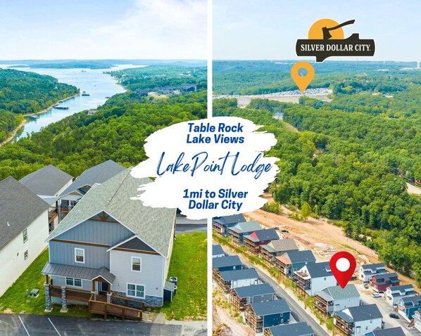 Welcome to LakePoint Lodge! A 9BR home overlooking beautiful Table Rock Lake and 1mile from Silver Dollar City