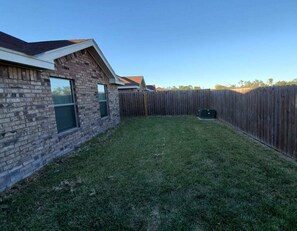 Private backyard
