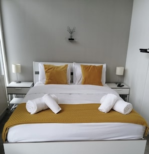 An extremely comfortable bedroom
