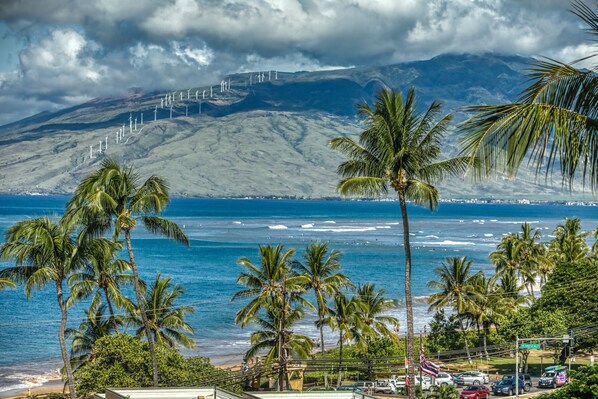 Northwest view from the lanai of West Maui