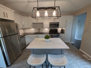 Fully stocked kitchen