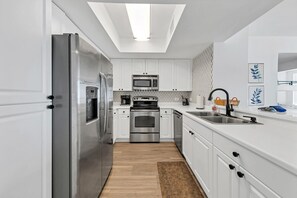 Updated kitchen with new flooring