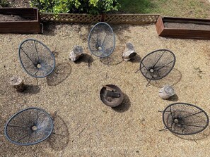 A fire pit ensures cosy evenings under the stars are fully catered for.