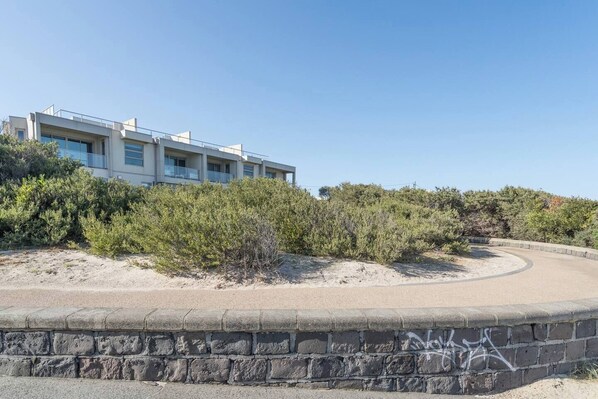 Enjoy stunning coastal views and sea breezes from this recently built beachfront stay, perfectly located just footsteps from the sand. 
