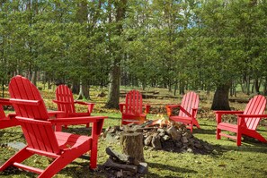 The entire group will enjoy the fire pit. Don't forget the marshmallows.  