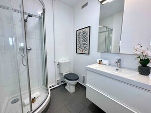 Pamper yourself in this newly renovated bathroom with elegant design