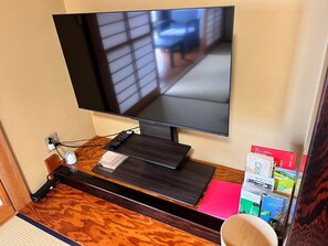 50 inch large TV (You can also watch YouTube)