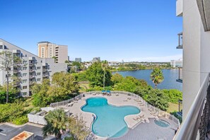 Pool and lake view