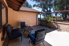 Patio area with outdoor seating and Ocean View