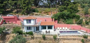 Aerial view showing location of Villa Margarita