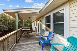 ocean side deck
