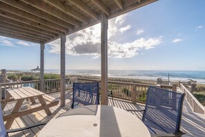 view from living room deck
