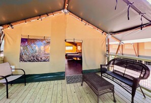 The porches are a great place to relax!
