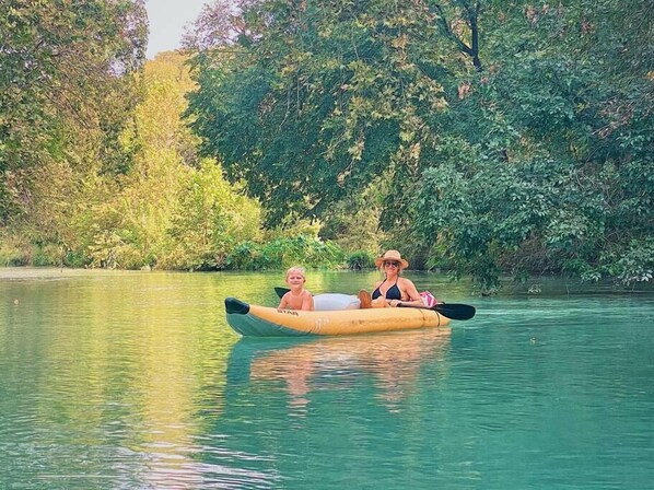 Spring and fall are excellent times to kayak.
