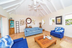 Ceiling fan, HD-TV with Dish Network, sound system. 