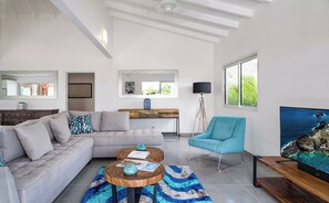 Air conditioning, HD-TV with Orange TV channels (including CNN), Blu-Ray DVD player, iPod Bose Dock.
