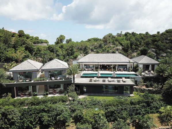 Aerial captures of the property. 