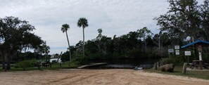 Boat ramp across from the house