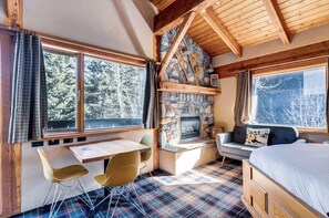Open concept with natural lighting