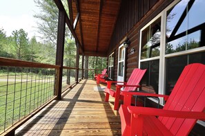 Brand new Razorback red Polywood front porch furniture!