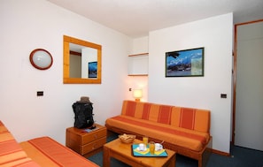 There are Sofa beds and an additional Single bed in the living area.
