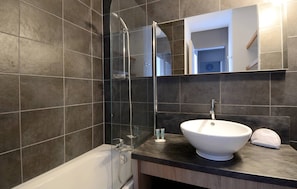 Get ready for your day in the bathroom.