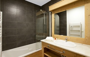Get ready for your day in the bathroom.
