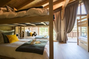 Drift to sleep in the bunk bed after a wonderful day outside.