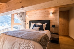 Get a peaceful night sleep in our cozy bedroom.