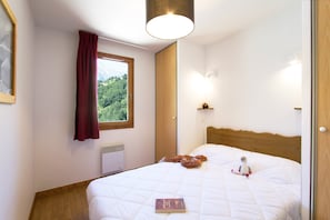 Drift to sleep in a comfortable bed after a wonderful day outside.