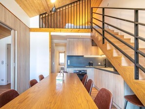 Share meals and laughs at the dining table.