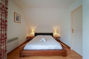 Drift to sleep in a comfortable bed after a wonderful day outside.