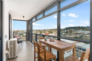 Take in views across the city from your private balcony, while enjoying your morning coffee or dining alfresco.