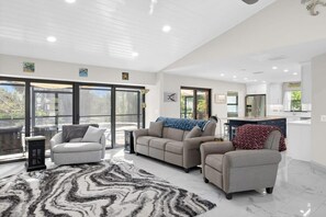 Living room with ample high end furniture