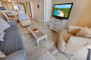 Large Living Area with Views of the Ocean, Beautifully Decorated