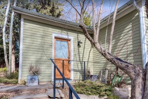 Front porch and entrance to guest house