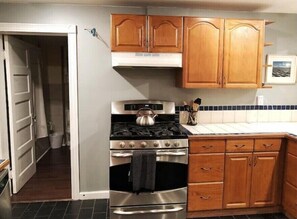 Kitchen has a new (not pictured) glass top electric stove and oven. 