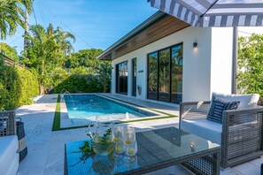 Discover ultimate luxury in this high-end 3-bedroom, 2-bathroom pool home nestled in the prestigious Sunshine Park neighborhood.
